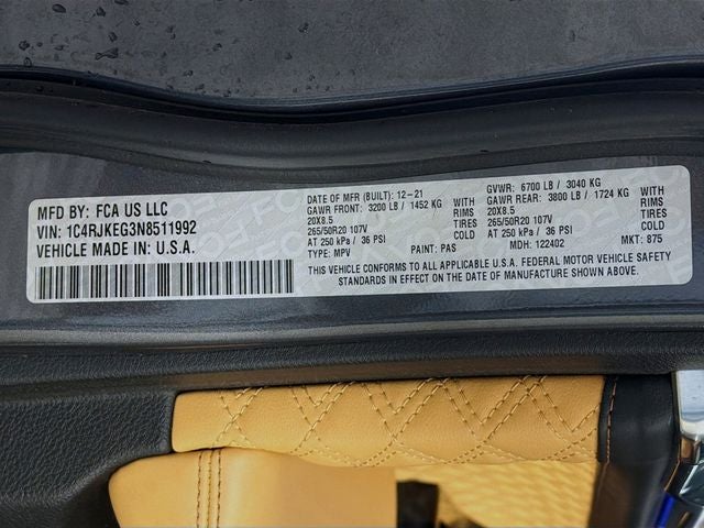 2022 Jeep Grand Cherokee L Summit