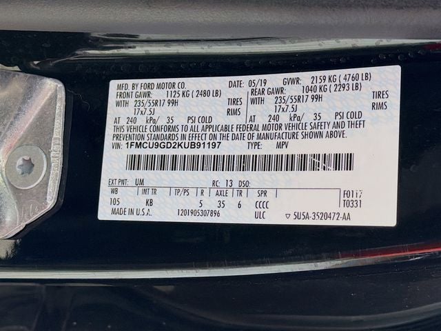 2019 Ford Escape SE