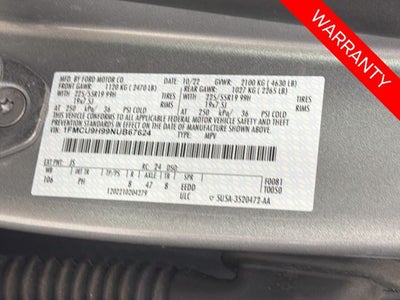 2022 Ford Escape SEL