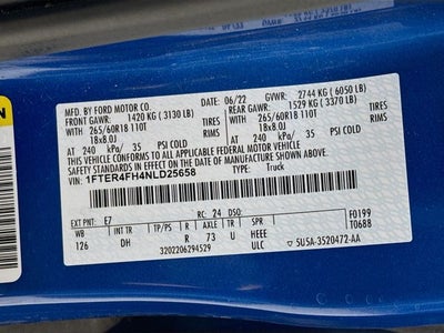 2022 Ford Ranger Lariat