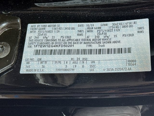 2019 Ford F-150 Limited