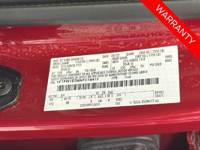 2022 Ford F-150 Platinum
