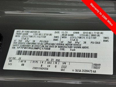 2021 Ford F-150 Raptor