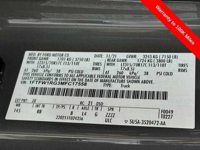 2021 Ford F-150 Raptor