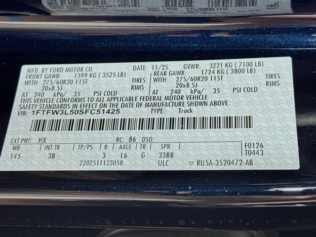 2025 Ford F-150 XLT Black Widow Super Charged