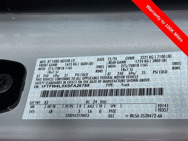 2025 Ford F-150 Tremor