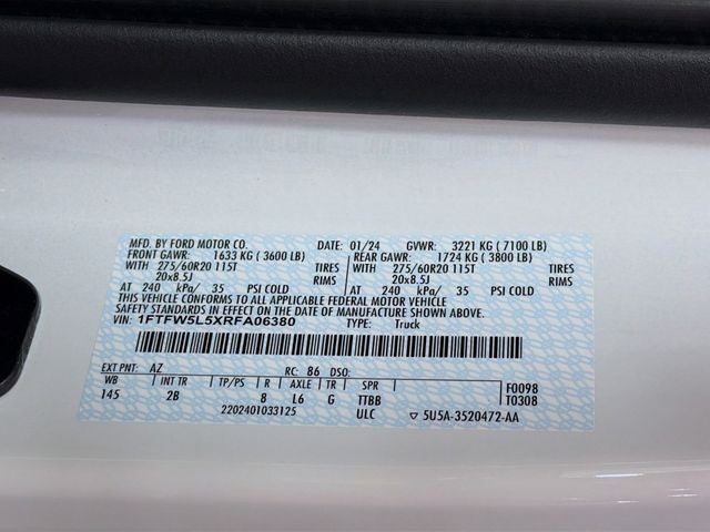 2024 Ford F-150 Lariat SHELBY Off Road Supercharged