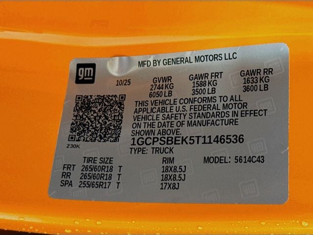 2026 Chevrolet Colorado Work Truck