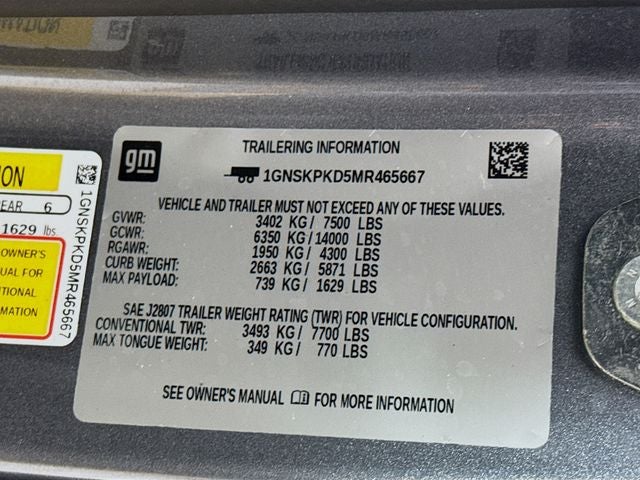 2021 Chevrolet Tahoe Z71