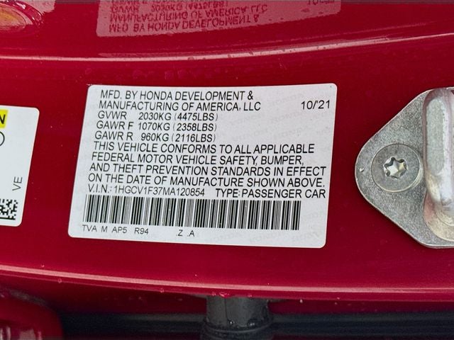 2021 Honda Accord Sport