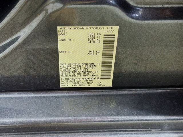 2022 Nissan Altima 2.5 S