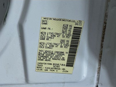 2021 Nissan NV2500 HD SV