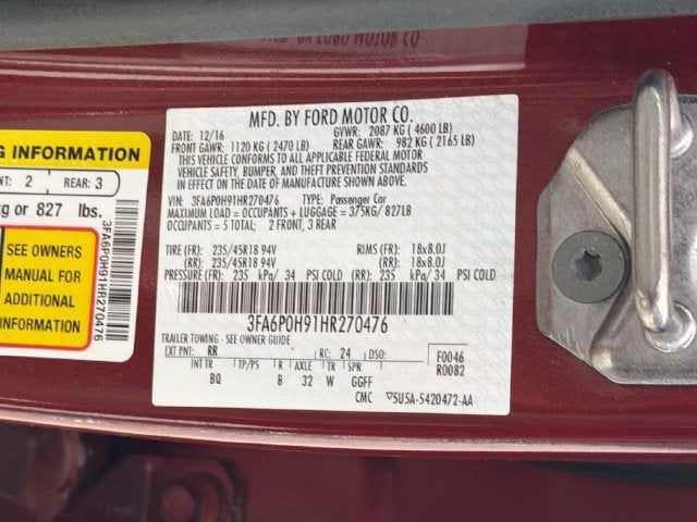 2017 Ford Fusion SE