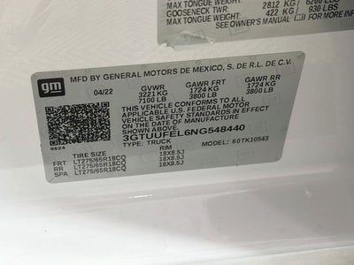 2022 GMC Sierra 1500 AT4X