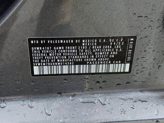2022 Volkswagen Jetta 1.5T SE