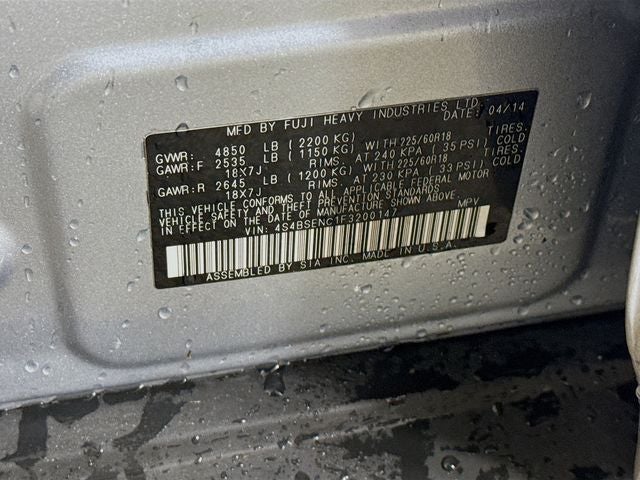 2015 Subaru Outback 3.6R Limited