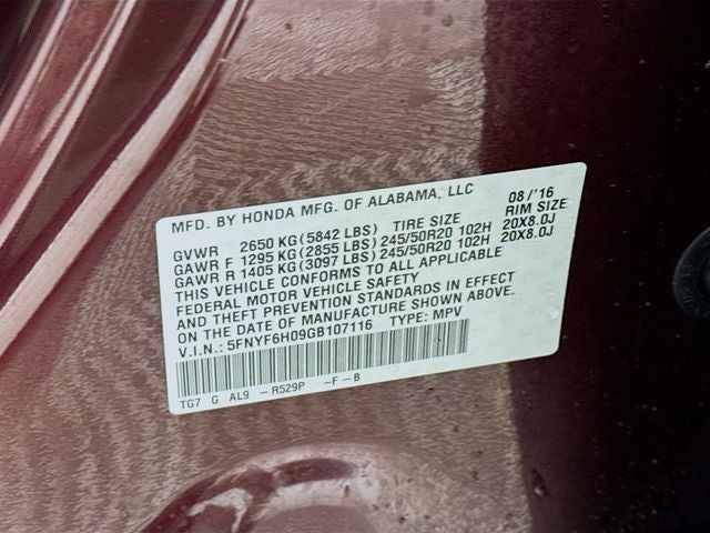 2016 Honda Pilot Elite