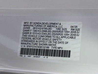 2025 Honda Pilot Touring