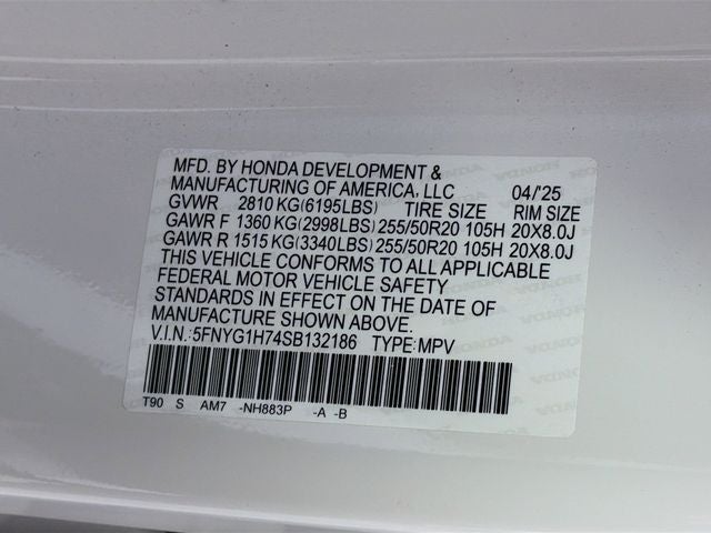 2025 Honda Pilot Touring