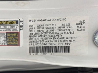 2021 Acura RDX Technology Package SH-AWD