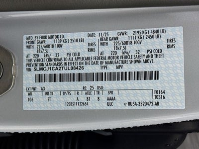 2026 Lincoln Corsair Premiere