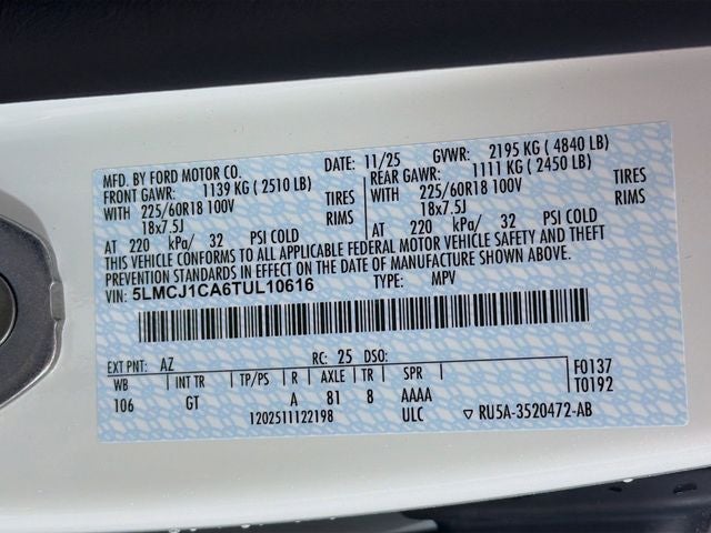 2026 Lincoln Corsair Premiere