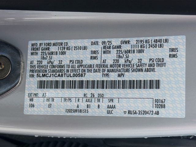 2026 Lincoln Corsair Premiere