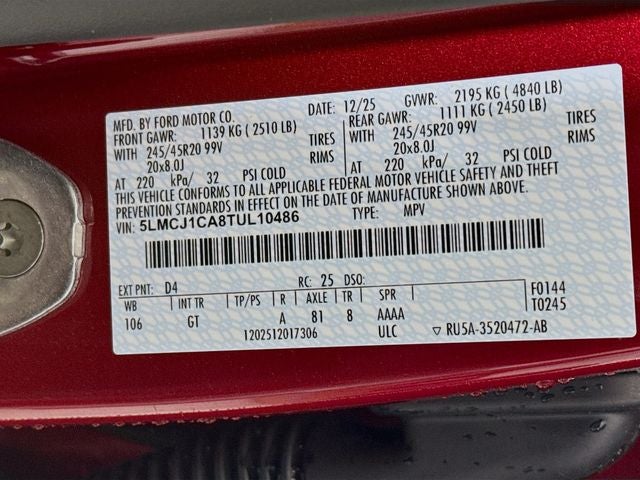 2026 Lincoln Corsair Premiere