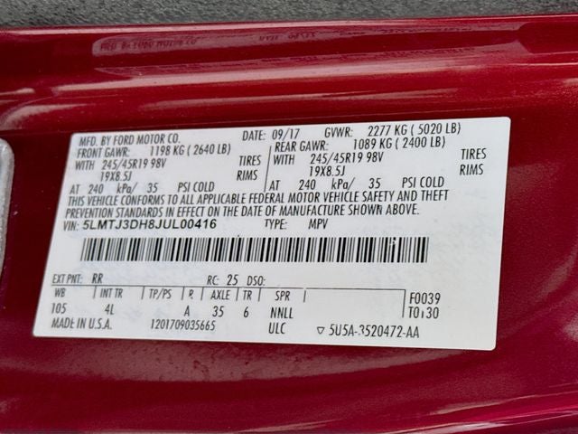 2018 Lincoln MKC Reserve