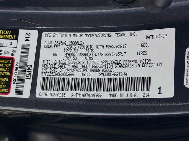 2017 Toyota Tacoma TRD Sport