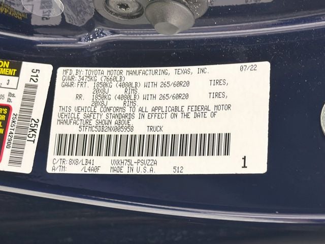 2022 Toyota Tundra Hybrid 1794 Edition
