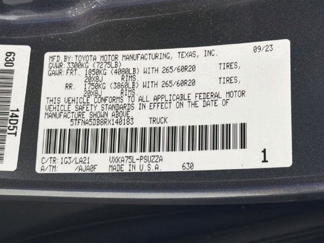 2024 Toyota Tundra Platinum