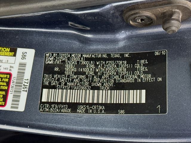 2010 Toyota Tundra Grade