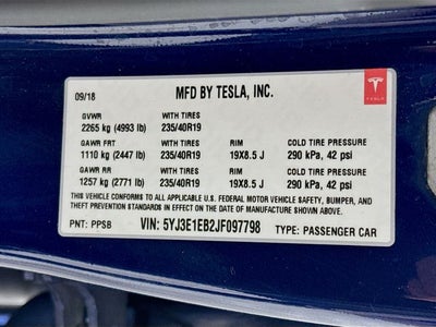 2018 Tesla Model 3 Long Range