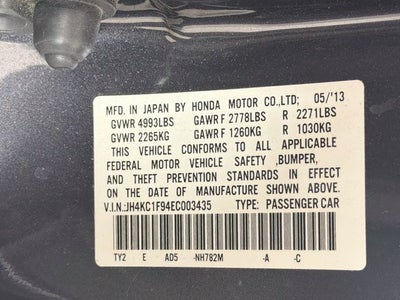 2014 Acura RLX Base Advance Package