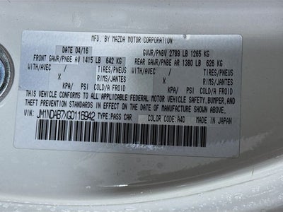 2016 Mazda Mazda Miata Sport