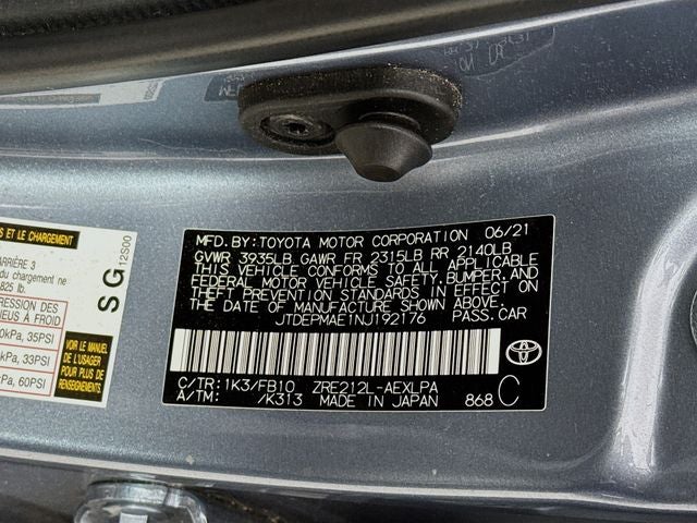 2022 Toyota Corolla LE