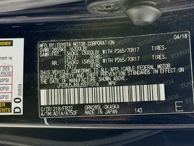 2018 Toyota 4Runner SR5