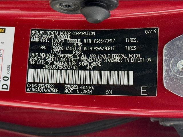 2019 Toyota 4Runner SR5