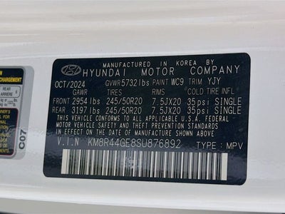 2025 Hyundai Palisade SEL Premium 7 Passenger