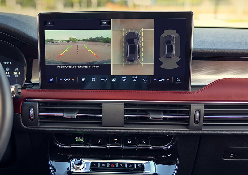 The large center touchscreen of a 2024 Lincoln Corsair® SUV is shown. | Bozard Lincoln in Saint Augustine FL
