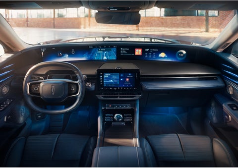 The panoramic display is shown in a 2024 Lincoln Nautilus® SUV. | Bozard Lincoln in Saint Augustine FL