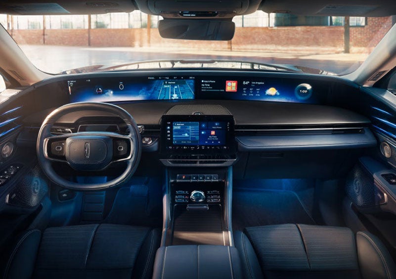 The panoramic display is shown in a 2025 Lincoln Nautilus® SUV. | Bozard Lincoln in Saint Augustine FL