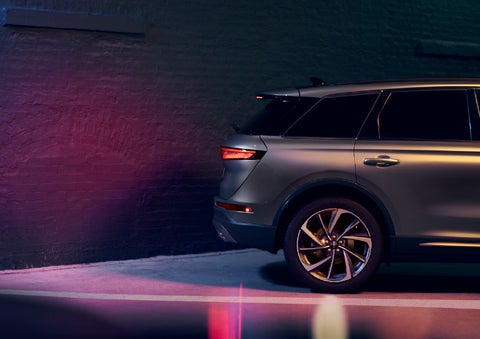 A dramatization of a 2026 Lincoln Corsair® SUV backing up toward a wall is shown. | Bozard Lincoln in Saint Augustine FL