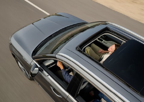 The available panoramic Vista Roof® of a 2027 Lincoln Aviator® SUV is open. | Bozard Lincoln in Saint Augustine FL