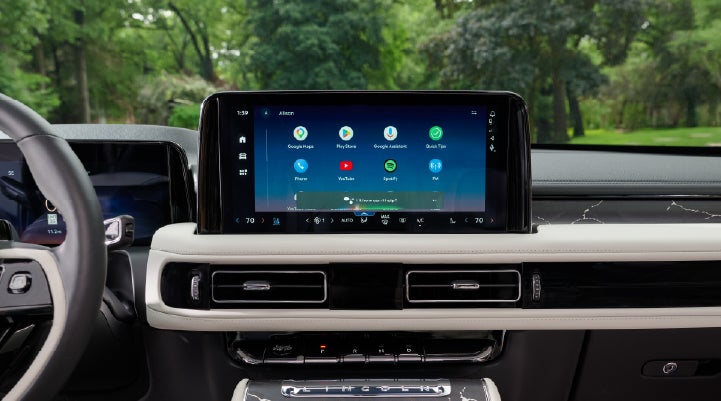 The center touchscreen inside a 2027 Lincoln Aviator® Black Label™ SUV | Bozard Lincoln in Saint Augustine FL