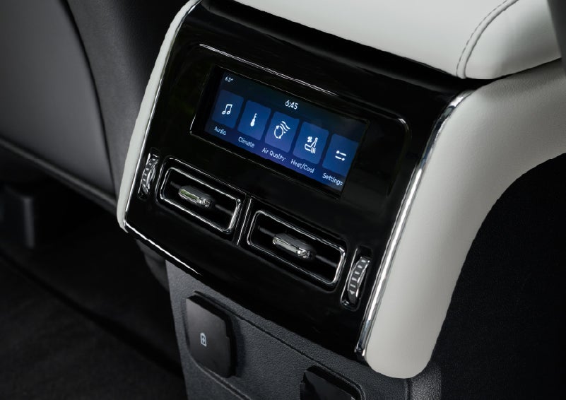 The second row touch screen displays audio and temperature control settings. | Bozard Lincoln in Saint Augustine FL